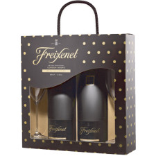 Вино ігристе Freixenet Cava Cordon Negro біле брют 0.75 л 11.5% 2 шт. + 2 келихи mini slide 1