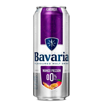 Bavaria Malt Mango Passion безалкогольне світле фільтроване 0% 0.5 л