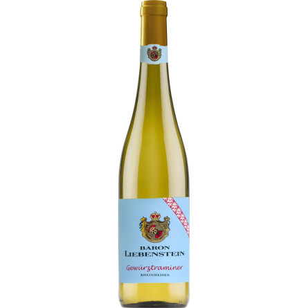 Вино Erben Baron Liebenstein Gewurztraminer біле напівсолодке 0.75 л 10.5%