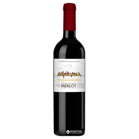 Вино Cotnar Gorobchiki Merlo червоне напівсухе 0.75 л 10.5-14%
