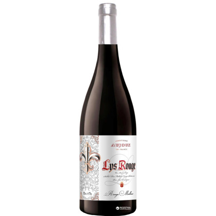 Вино Aujoux  Lys Rouge червоне напівсолодке 0.75 л 11.5%