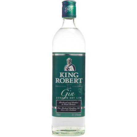 Джин King Robert II Distilled London Dry Gin 0.7 л 37.5%