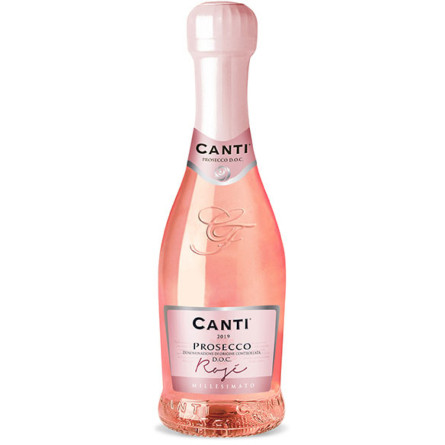 Вино ігристе Canti Prosecco Millesimato Rose рожеве сухе 0.2 л 11%