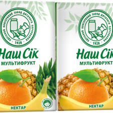 Упаковка соку ОКЗДХ Наш Сік Мультифруктовий (тропічна серія) 0.2 л х 27 шт. mini slide 1