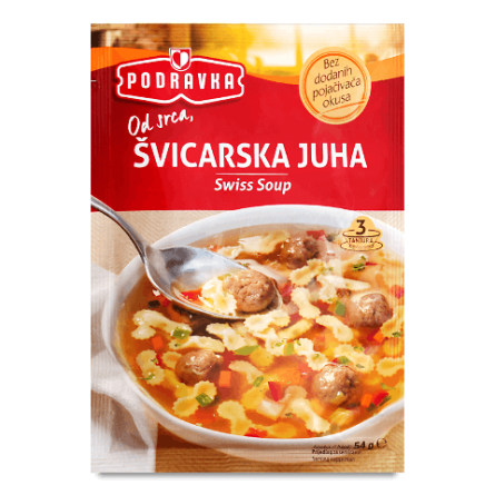 Суп Podravka по-швейцарськи м'ясний