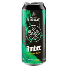 Пиво світле нефільтроване Волинський Бровар Amber 4,4% 0,5ж/б mini slide 1