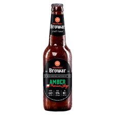 Пиво Volynski Browar Amber світле нефільтроване 4,4% 0,35л mini slide 1