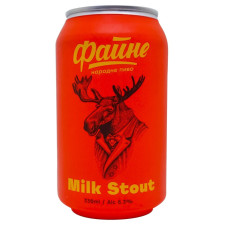 Пиво Файне Milk Stout темне нефільтроване 6,3% 0,33л mini slide 1