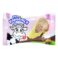 Морозиво пломбір шоколадний Моя Коровиця №К2 у вафельному стакані 70г mini slide 1