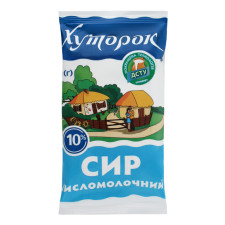Творог кисломолочный Хуторок 10% 200г mini slide 1