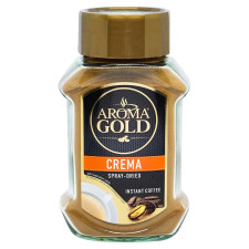 Кава Aroma Gold Crema розчинна 80г mini slide 1