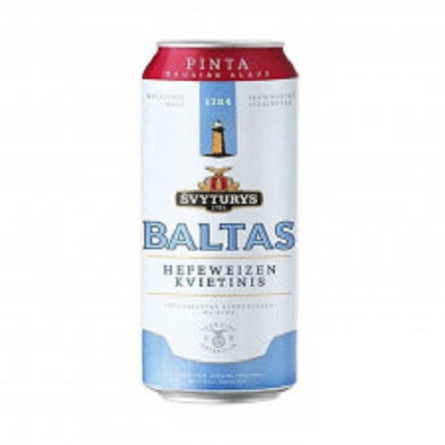 Пиво Svyturys Baltas светлое нефильтрованное 5% 0,568л