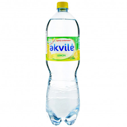 Вода Akvile Лимон мінеральна слабогазована 1,5л slide 1