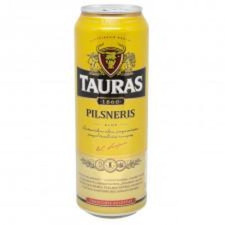 Пиво Tauras Pilsneris светлое фильтрованное 4,6% 0,5л mini slide 1