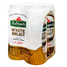 Пиво Kalnapilis White Select 5% 4шт х 0,5л mini slide 1