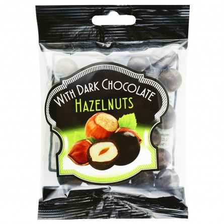 Фундук Hazelnuts в черном шоколаде 90г slide 1
