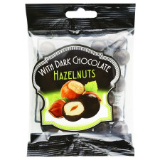 Фундук Hazelnuts у чорному шоколаді 90г mini slide 1