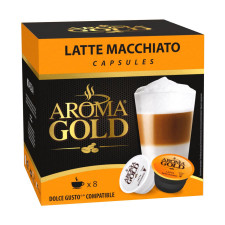 Кофе Aroma Gold Latte Macchiato Dolce Gusto молотый в капсулах для кофемашин 193,6г mini slide 1