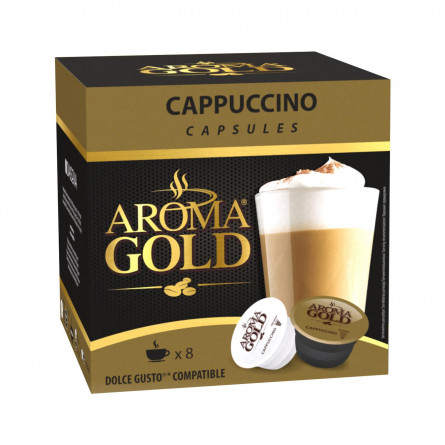 Кава Aroma Gold Cappuccino мелена в капсулах для кавоварок 193,6г