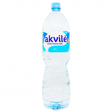 Вода Аквиль негазированная пластиковая бутылка 1500мл Литва