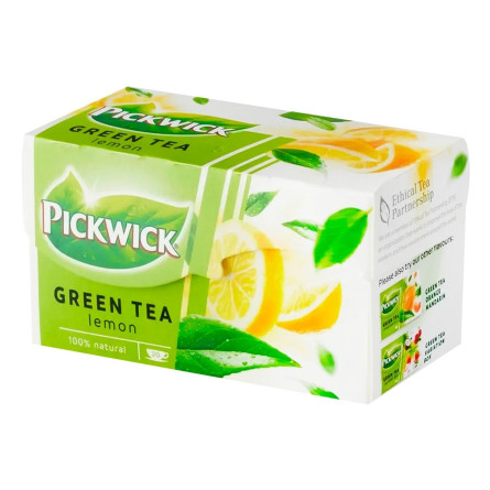 Чай зелений Pickwick зі смаком лимону 2г*20шт