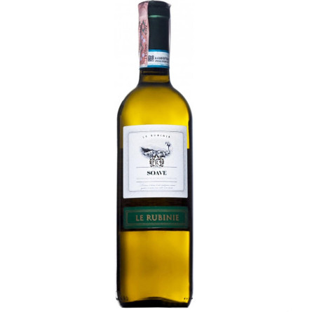 Вино Le Rubinie Soave DOC біле сухе 11,5% 0,75л slide 1