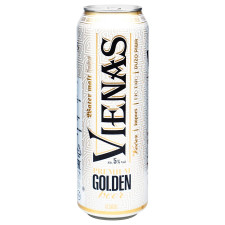 Пиво VIENAS Premium Golden світле, 0.568л. алк.5.0% ж/б mini slide 1