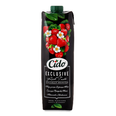 Напій соковий Cido Exclusive з суниці та журавлини