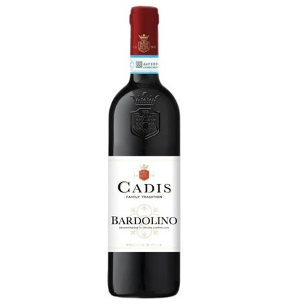 Вино Cadis Bardolino DOC красное сухое 11,5% 0,75л slide 1