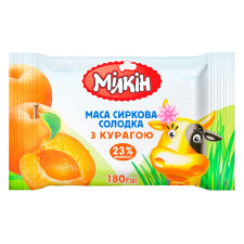 Маса сиркова Мілкін з курагою 23% 180г mini slide 1