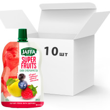 Упаковка Смузи Jaffa Super Fruits Яблоко-черника-арония-малина 120 г х 10 шт (4820192260299_4820192260640) mini slide 1