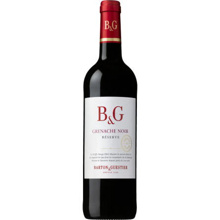 Вино Barton Guestier Grenache Noir Reserve красное сухое 0.75 л 12.5%