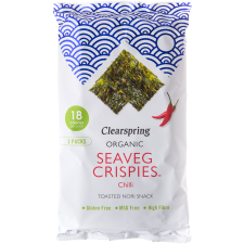 Упаковка чипсів Clearspring органічних з морських водоростей з перцем чилі 4 г х 3 шт. mini slide 1