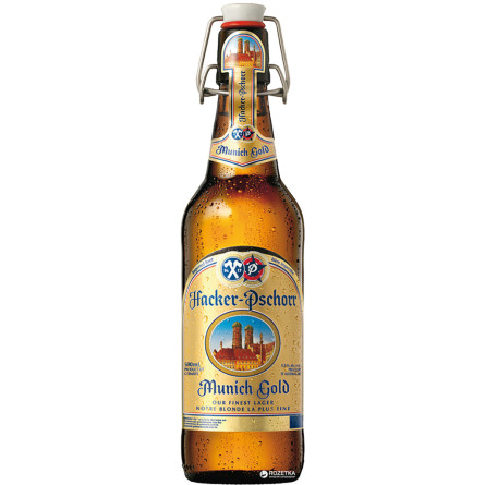 Упаковка пива Hacker-Pschorr Munich Gold світле фільтроване 5.5% 0.5 л х 18 шт. slide 1