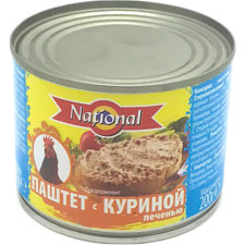 Паштет з курячої печінки National 200 г mini slide 1