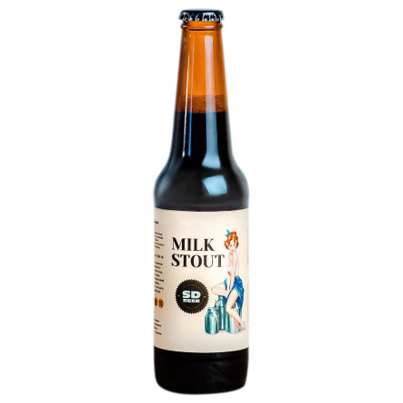 Пиво SD Brewery Milk Stout верхового бродіння 6% 0,33л