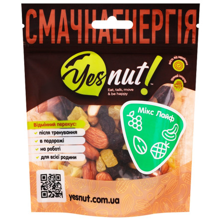 Суміш горіхово-фруктова Yesnut! Мікс Лайф 100г