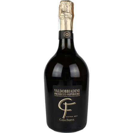 Вино ігристе Casa Farive Prosecco Superiore DOCG Valdobbiadenne біле екстрасухе 0.75 л 11%