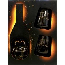 Набір лікер Charis 0.7 л 17% + 2 склянки mini slide 1