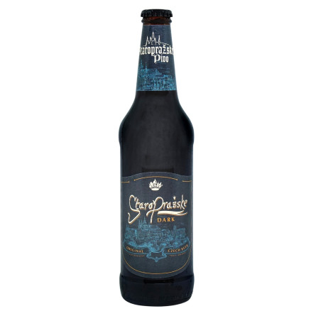 Пиво Staroprazske Dark темное фильтрованное 4,5% 0,5л slide 1