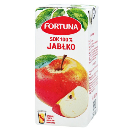 Сік Fortuna яблучний 200мл