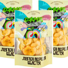 Упаковка чипсів фруктових Джміль Яблучних 40 г х 3 шт. mini slide 1