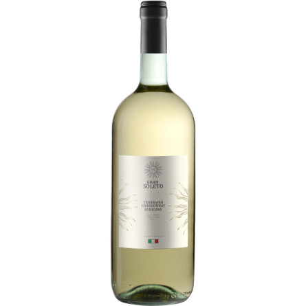 Вино Gran Soleto Trebbiano Chardonnay Rubicone IGT белое сухое 1.50 л 11%