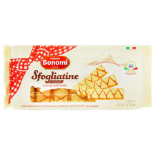 Печиво Bonomi Sfogliatine Glassate листкове 135г mini slide 1