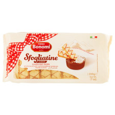 Печиво Bonomi Sfogliatine Glassate листкове 200г mini slide 1
