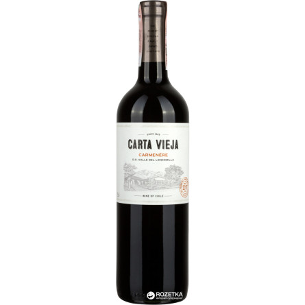 Вино Carta Vieja Carmenere червоне сухе 0.75 л 13% slide 1