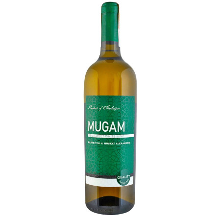 Вино Mugam біле напівсолодке 12-14% 0,75л