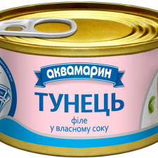 Тунець філе у власному соку Аквамарин 185 г (28852021010720) mini slide 1