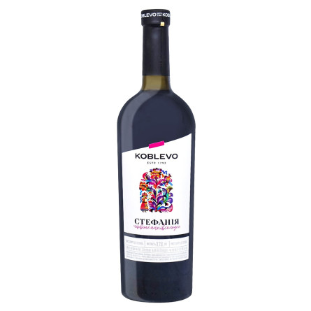 Вино Коблево Стефания красное полусладкое 9-12% 0,75л slide 1