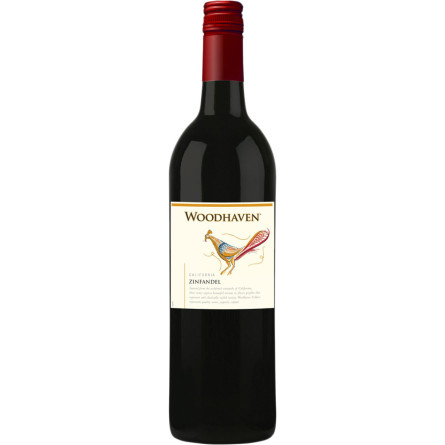 Вино Woodhaven Red Zinfandel California красное сухое 0.75 л 13.5%